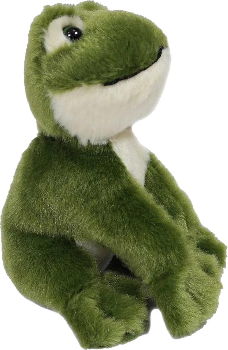Knuffeldier Groene Kikker - zachte pluche stof - premium kwaliteit knuffels - 12 cm - Kikkers van Pia Soft Toys in Groen – productfoto