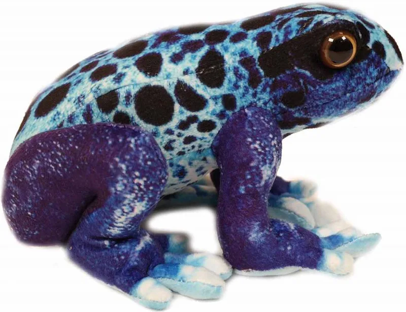 Knuffeldier Kikker - gifkikker tinctorius azureus - premium kwaliteit knuffels - 24 cm by Pia Soft Toys in Blue – product photo