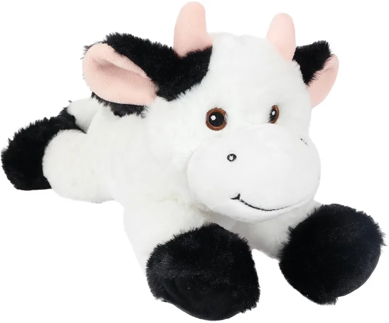 Knuffeldier Koe - zachte pluche stof - premium kwaliteit knuffels - wit/zwart - 30 cm - Koeien van Pia Soft Toys in Meerkleurig – productfoto