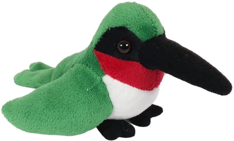 Knuffeldier Kolibri vogel - zachte pluche stof - kwaliteit knuffels - 13 cm - Tropische vogels by Pia Soft Toys in Green – product photo