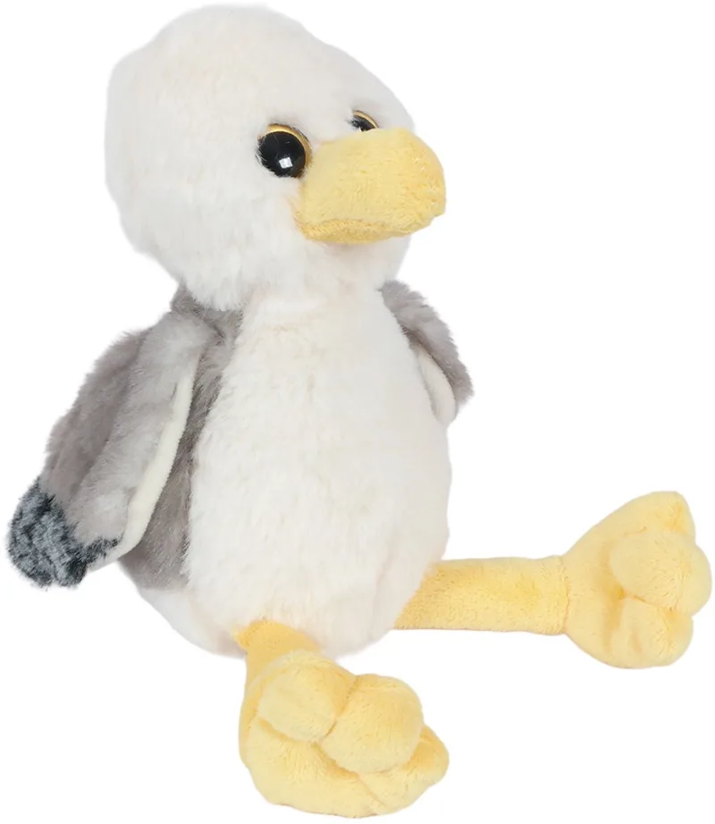 Knuffeldier Meeuw - zachte pluche stof - premium kwaliteit knuffels - Vogels - 16 cm - Meeuwen de Pia Soft Toys en Multicolore – photo produit