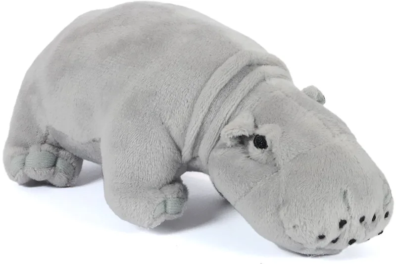Knuffeldier Nijlpaard - zachte pluche stof - premium kwaliteit knuffels - 23 cm - Nijlpaarden fra Pia Soft Toys i Grå – produktbillede