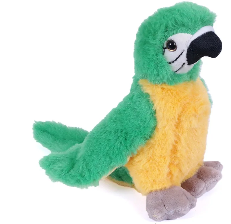 Knuffeldier Papegaai - zachte pluche stof - premium kwaliteit knuffels - 20 cm - Papegaaien från Pia Soft Toys i Grön – produktbild