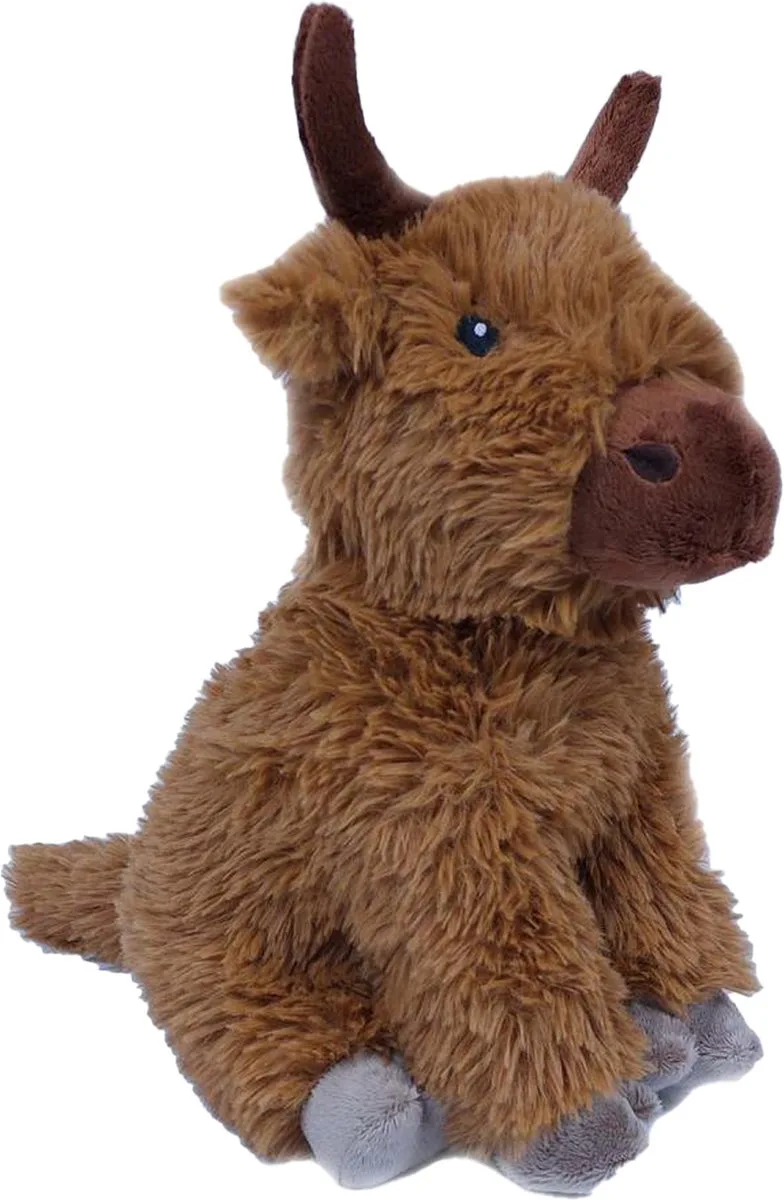 Knuffeldier Schotse Hooglander Koe - zachte pluche stof - premium kwaliteit knuffels - 25 cm - Koeien fra Pia Soft Toys i Brun – produktbillede