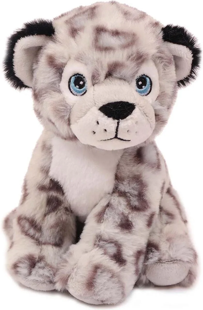 Knuffeldier Sneeuwluipaard - zachte pluche stof - kwaliteit knuffels - 20 cm van Pia Soft Toys in Lichtgrijs – productfoto