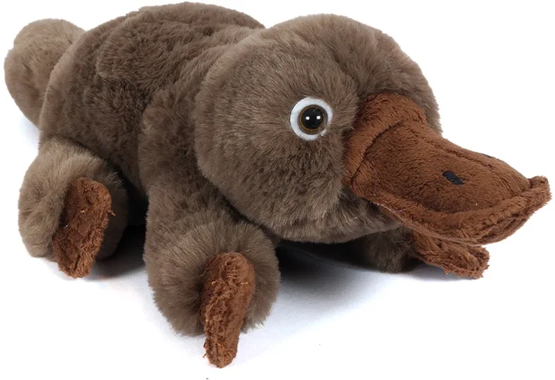 Knuffeldier Vogelbekdier - zachte pluche stof - kwaliteit knuffels - 35 cm - uit Australie de Pia Soft Toys en Marron – photo produit