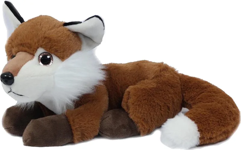 Knuffeldier Vos - zachte pluche stof - premium kwaliteit knuffels - 20 cm - Vossen de Pia Soft Toys en Donkerbruin – photo produit