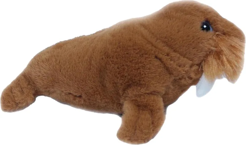 Knuffeldier Walrus - zachte pluche stof - premium kwaliteit knuffels - 26 cm - Walrussen de Pia Soft Toys en Marron – photo produit
