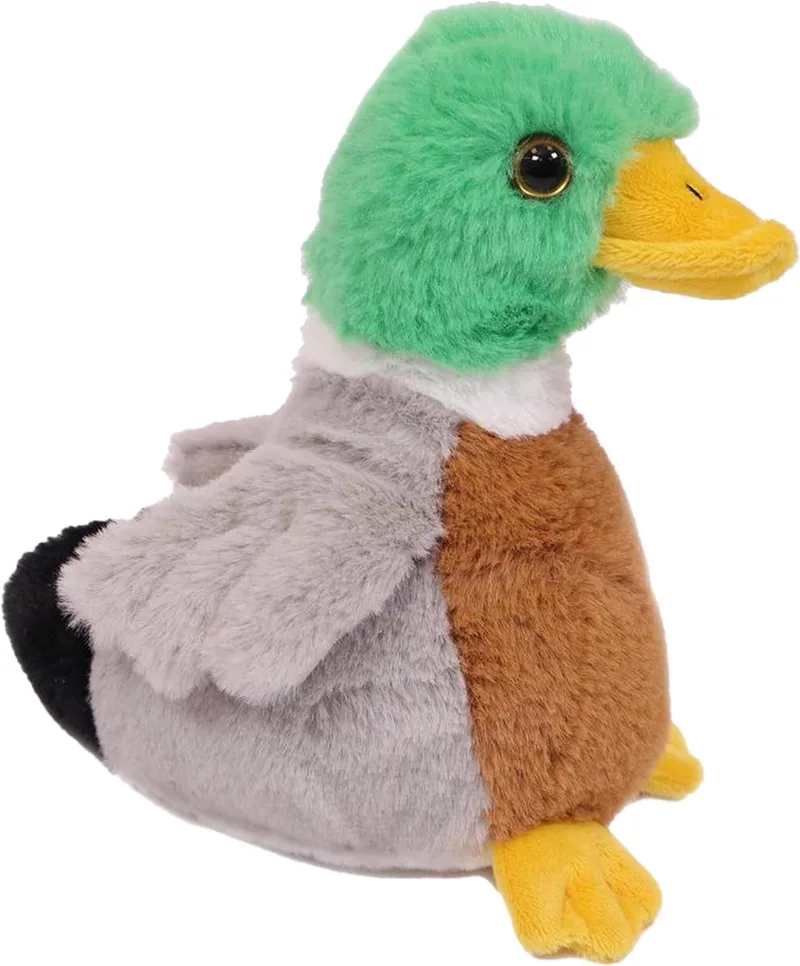 Knuffeldier Wilde Eend - zachte pluche stof - kleurenmix - kwaliteit knuffels - 16 cm - Eenden - Vogels från Pia Soft Toys i Flerfärgad – produktbild