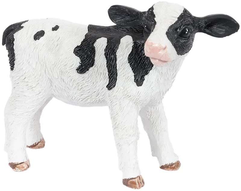Koe speelfiguur - 7,5 cm - Decoratief Dierenbeeld by Pia Soft Toys in White – product photo
