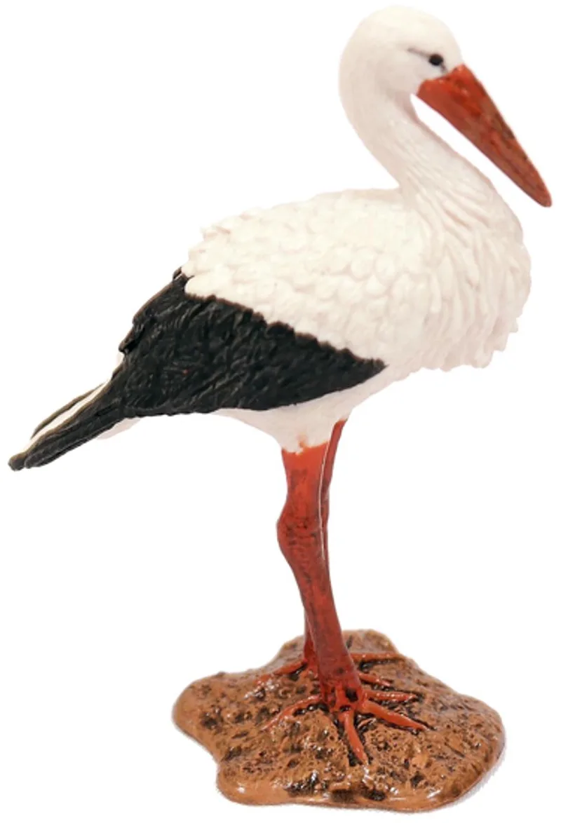 Kraanvogel Speelfiguur - 9,5 cm by Pia Soft Toys in White – product photo