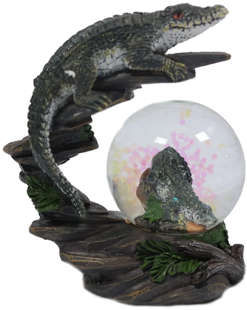 Krokodil waterbal - 45 mm- Snowglobe by Pia Soft Toys in Multicolour – product photo