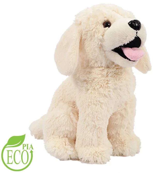 Labrador hond - pluche knuffel - beige - 20 cm