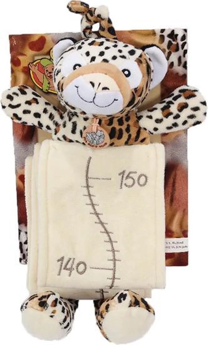 Luipaard meetlint babypluche - 102 cm by Pia Soft Toys in Brown – product photo
