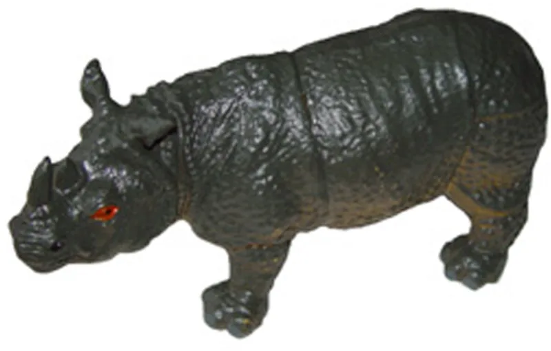 Neushoorn plastiek - 30 cm by Pia Soft Toys in Grey – product photo