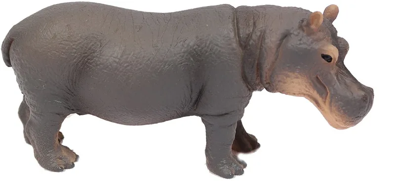 Nijlpaard 12 cm - Plastic by Pia Soft Toys in Grey – product photo