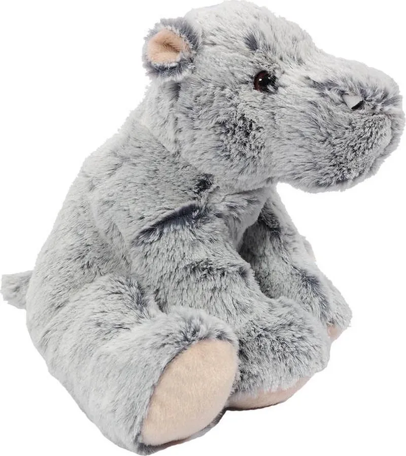 Nijlpaard knuffel - Zittend pluche dier van 25 cm - 3-99 jaar by Pia Soft Toys in Grey – product photo