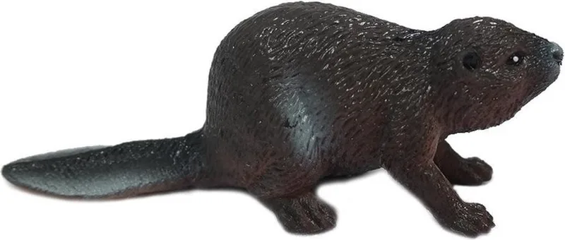 Pia Bever speelgoed dier - donkerbruin - kunststof - 5 cm de Pia Soft Toys en Marron – photo produit