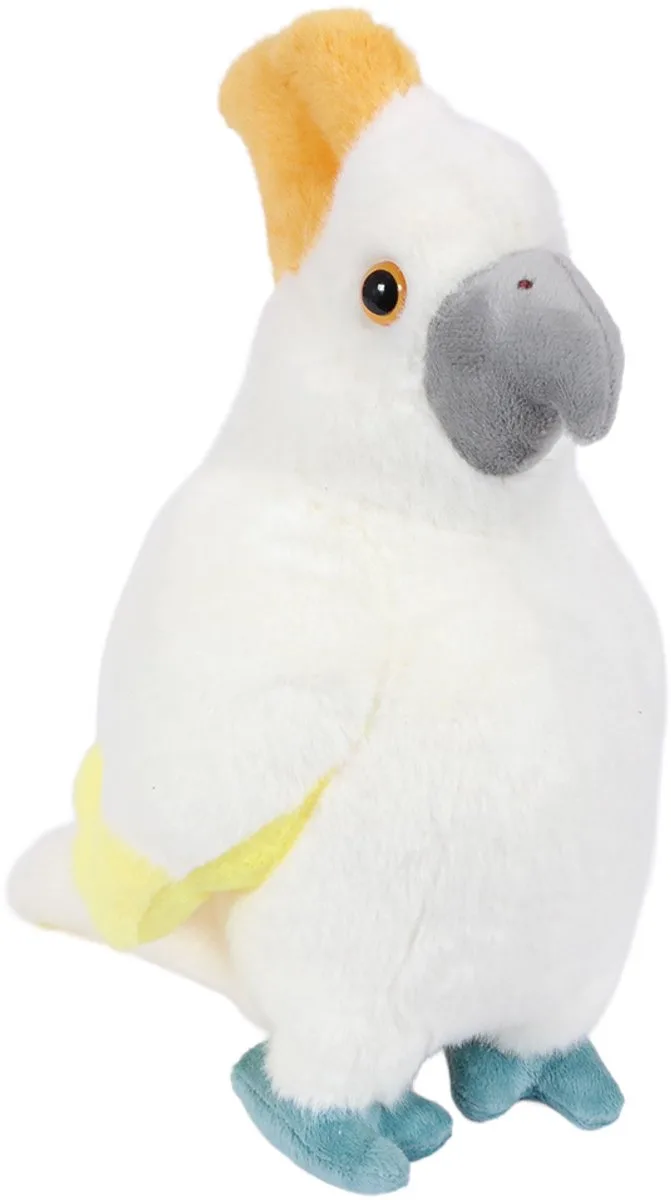 PIA Soft Toys-Pluche Knuffeldier - Kaketoe 26 cm by Pia Soft Toys in White – product photo