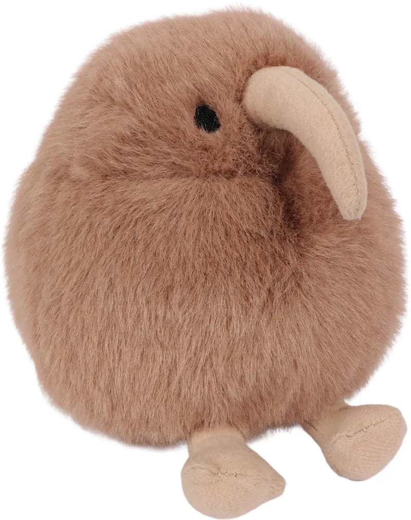 PIA Soft Toys-Pluche Knuffeldier - Kiwi 11,5 cm från Pia Soft Toys i Brun – produktbild