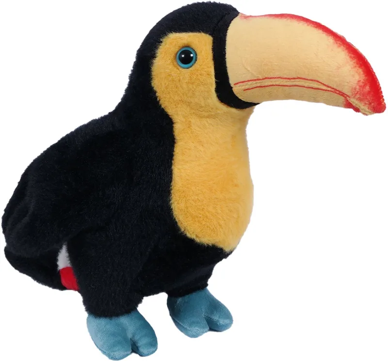 PIA Soft Toys-Pluche Knuffeldier - Toekan 25 cm von Pia Soft Toys in Schwarz – Produktfoto
