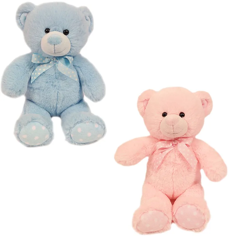 PIA Soft Toys-Set van 2 Pluche Beer Knuffels 2 ass. 20 cm blauw by Pia Soft Toys in Pink – product photo