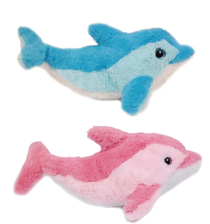 PIA Soft Toys-Set van 2 Pluche Dolfijn Knuffels 2 ass. 40 cm (blauw by Pia Soft Toys in Pink – product photo