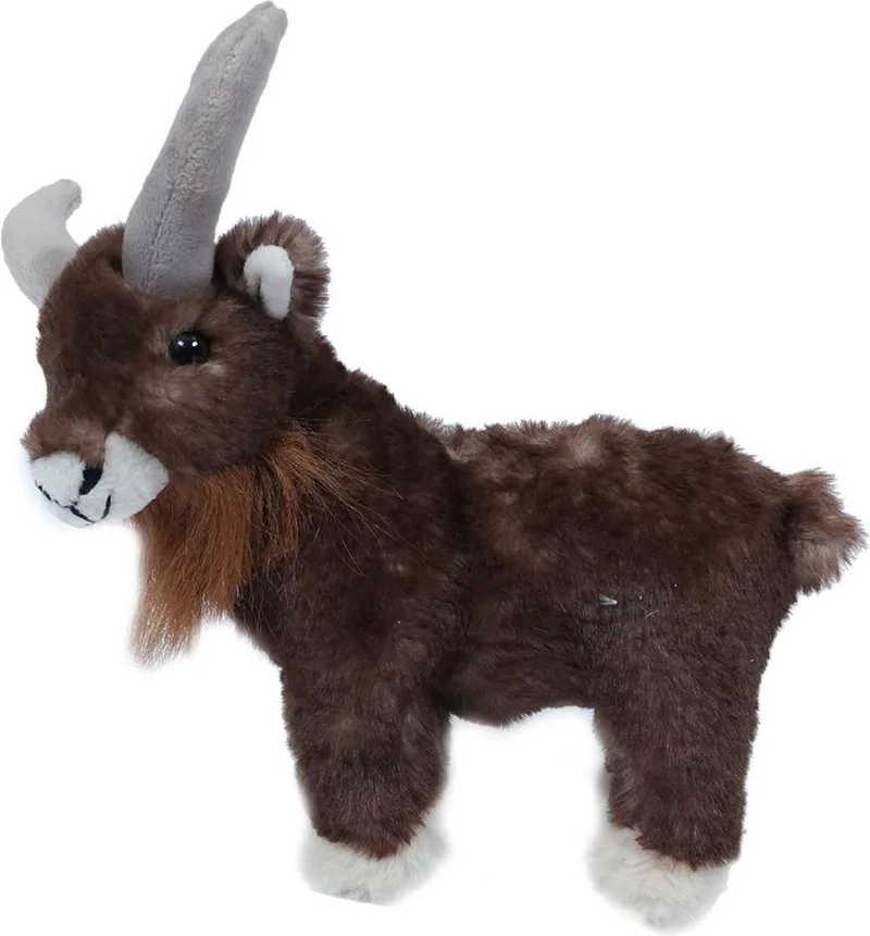 Pia Toys Knuffeldier Geit/bok - zachte pluche stof - premium kwaliteit knuffels - 20 cm van Pia Soft Toys in Bruin – productfoto