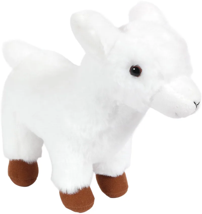 Pia Toys Knuffeldier Geit - zachte pluche stof - premium kwaliteit knuffels - 22 cm de Pia Soft Toys en Blanc – photo produit
