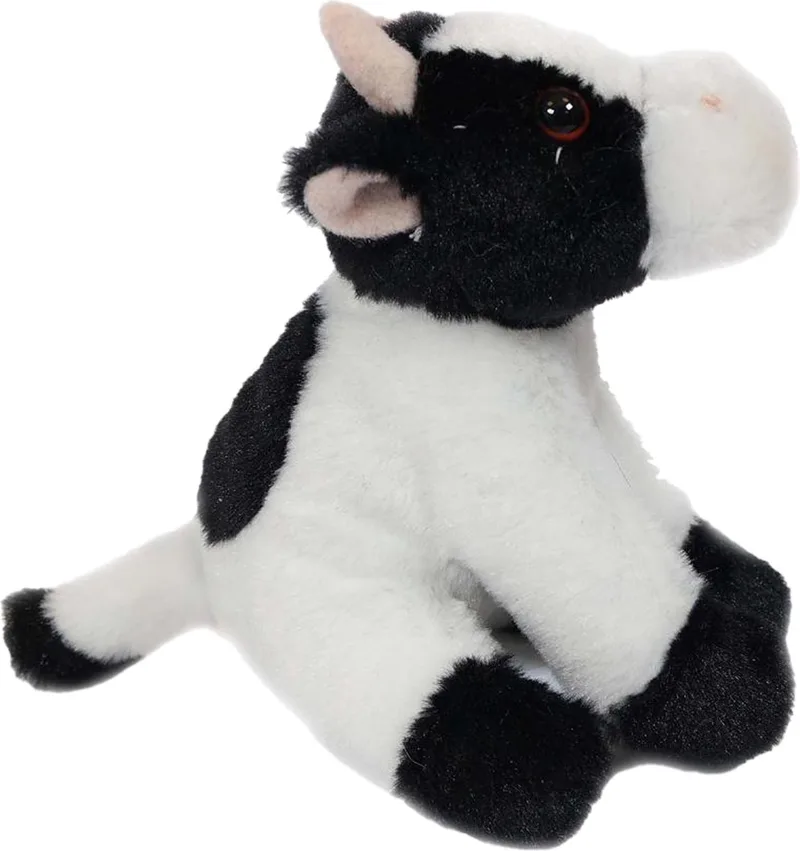 Pia Toys Knuffeldier Koe - zachte pluche stof - premium kwaliteit knuffels - wit/zwart - 12 cm - Koeien by Pia Soft Toys in Multicolour – product photo