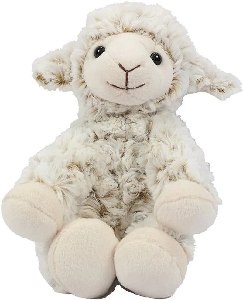 Pia Toys Knuffeldier Schaap/lammetje - zachte pluche stof - premium kwaliteit knuffels - 19 cm - Schapen - zittend by Pia Soft Toys in White – product photo