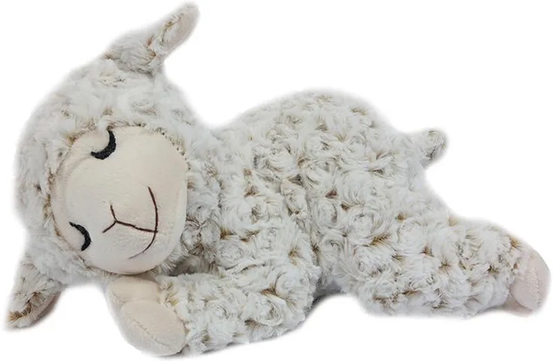 Pia Toys Knuffeldier Schaap/lammetje - zachte pluche stof - premium kwaliteit knuffels - 28 cm - Schapen - slapend by Pia Soft Toys in White – product photo