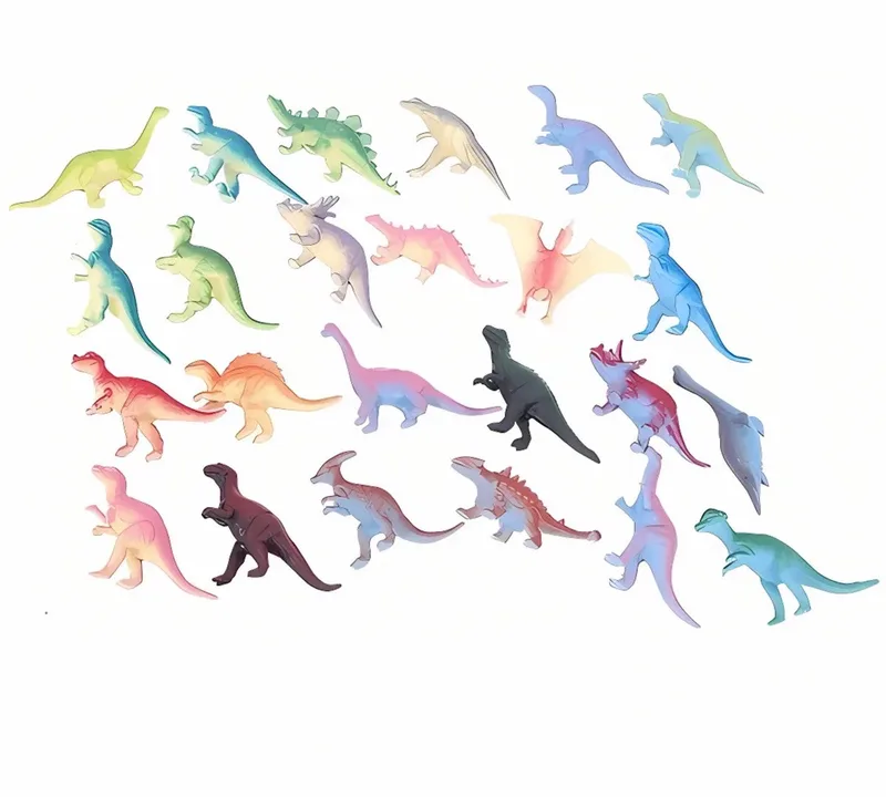 Plastic dinosaurussen 24 stuks by Pia Soft Toys in Multicolour – product photo