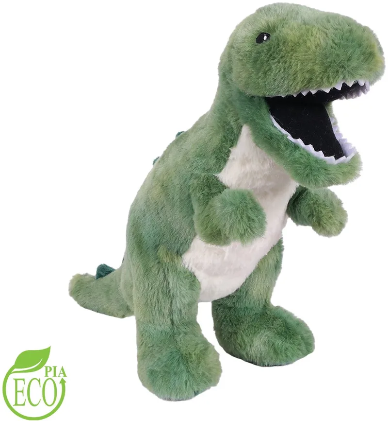 Pluche Dino T-Rex Knuffel - 32 cm från Pia Soft Toys i Grön – produktbild