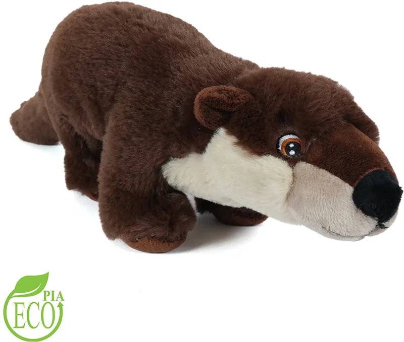 Pluche Eco Knuffel Otter - 26 cm van Pia Soft Toys in Bruin – productfoto