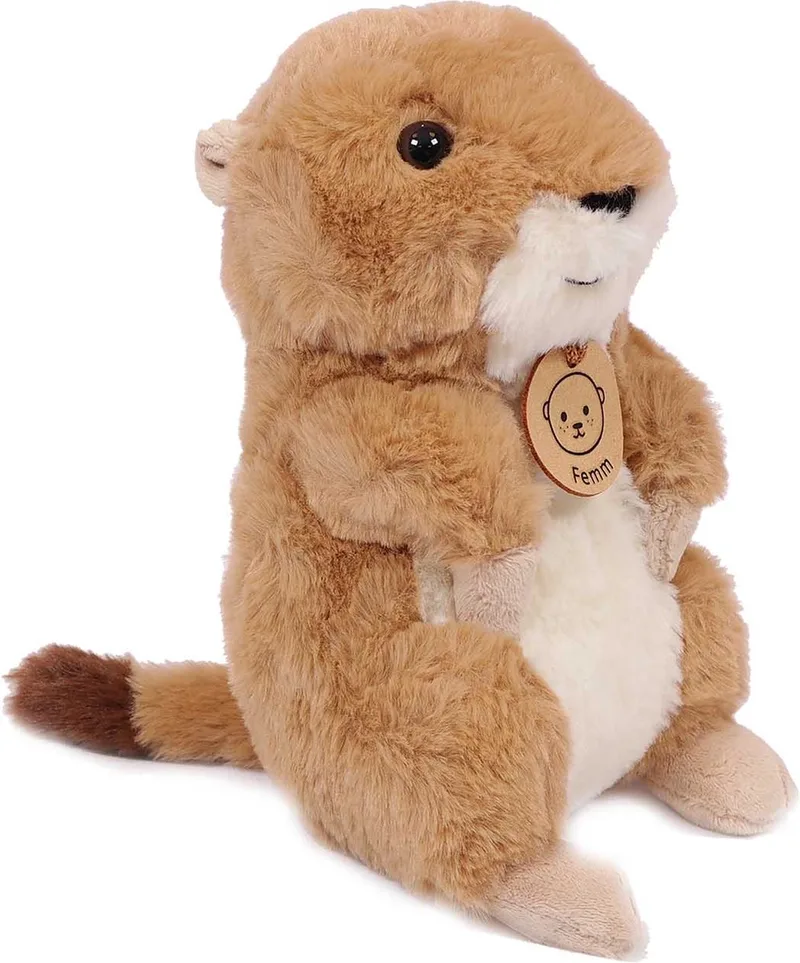 Pluche knuffel prairiehond Femm - 18 cm - Zacht en knuffelbaar by Pia Soft Toys in Brown – product photo