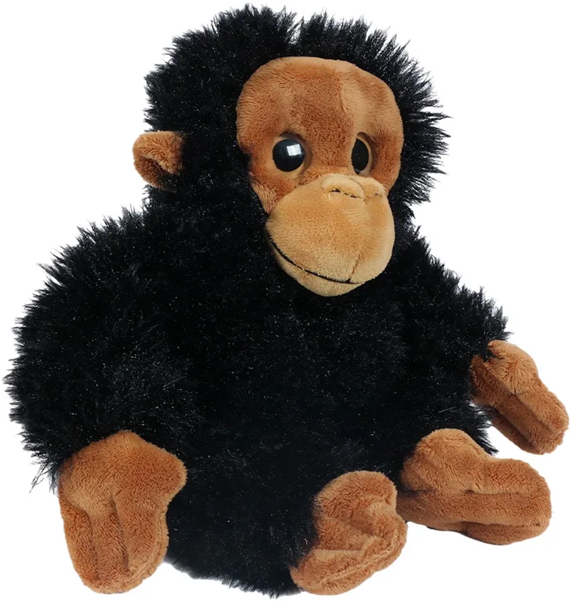 Pluche Knuffeldier Aap - 22 cm by Pia Soft Toys in Black – product photo