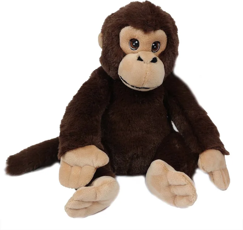 Pluche Knuffeldier Aap zittend ECO - 20 cm: 100% Ecologisch, 100% Lief by Pia Soft Toys in Brown – product photo