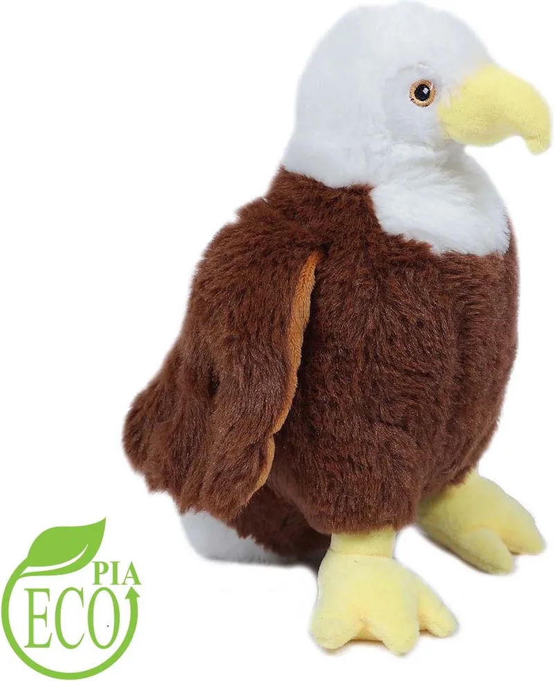 Pluche Knuffeldier Adelaar ECO- 24 cm: 100% Ecologisch, 100% Lief by Pia Soft Toys in Brown – product photo