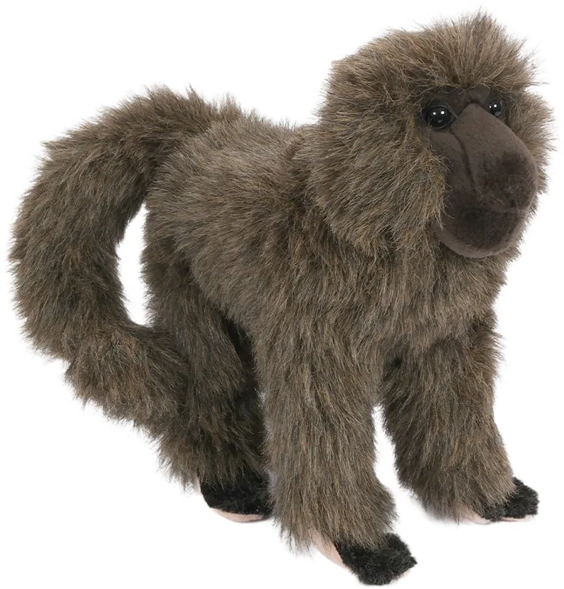 Pluche Knuffeldier Baviaan - staand - 28 cm by Pia Soft Toys in Brown – product photo