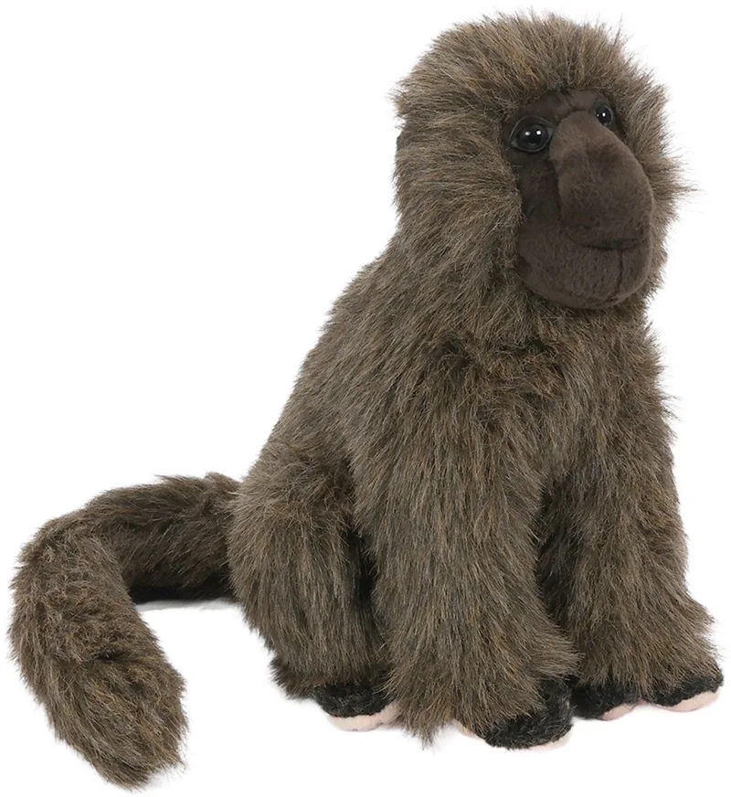 Pluche Knuffeldier Baviaan zittend - 26 cm by Pia Soft Toys in Brown – product photo