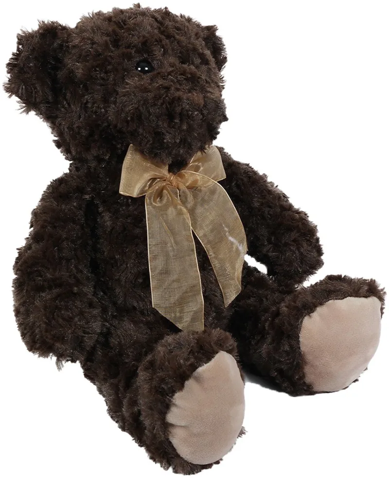 Pluche Knuffeldier Beer - zittend - 30 cm de Pia Soft Toys en Donkerbruin – photo produit