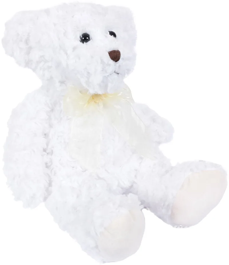 Pluche Knuffeldier Beer - zittend - 30 cm de Pia Soft Toys en Blanc – photo produit