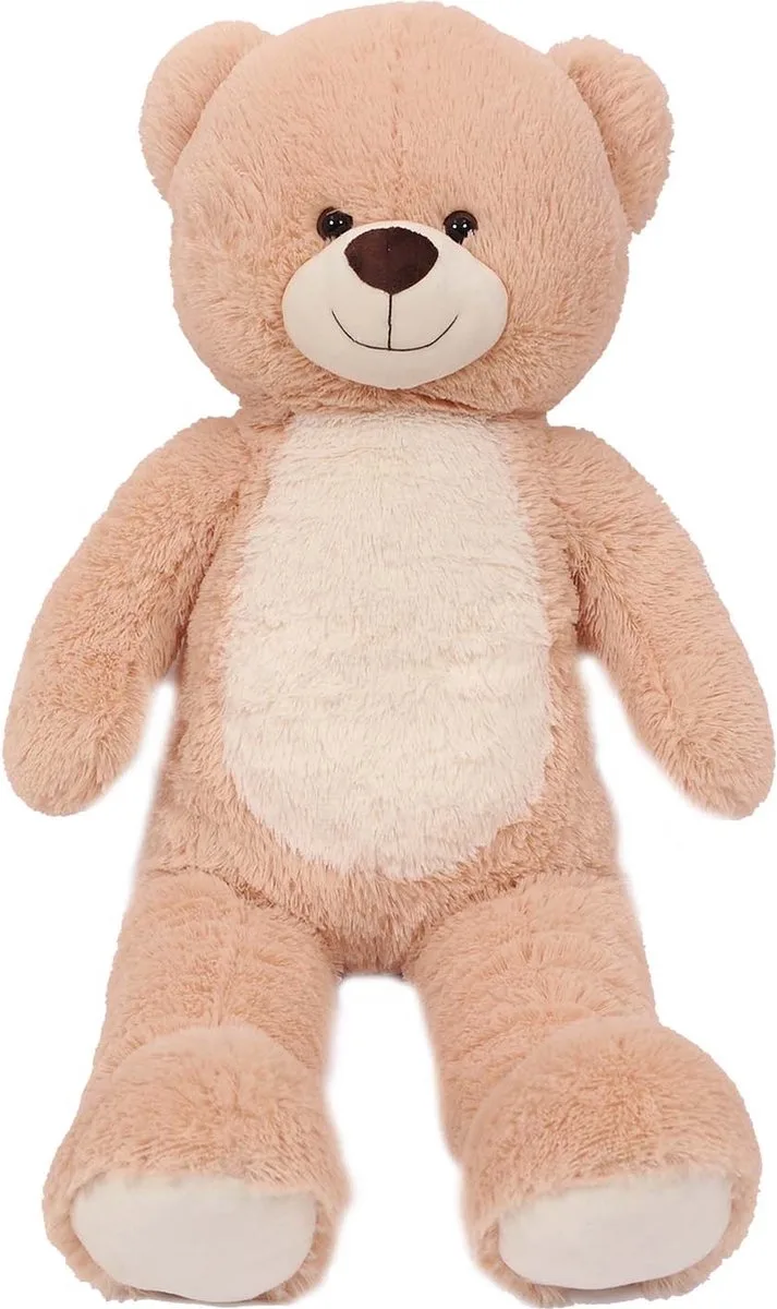 Pluche Knuffeldier Beer zittend - 60 cm de Pia Soft Toys en Beige – photo produit