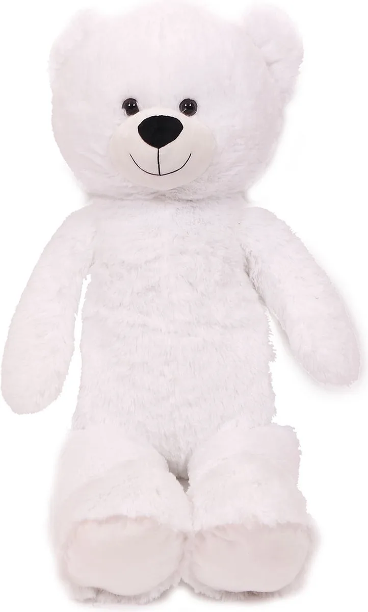Pluche Knuffeldier Beer zittend - 60 cm by Pia Soft Toys in White – product photo