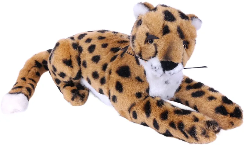 Pluche Knuffeldier Cheetah - liggend - 35 cm by Pia Soft Toys in Yellow – product photo