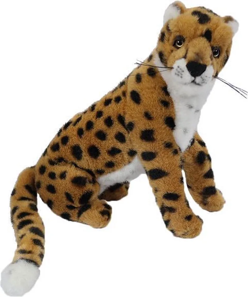 Pluche Knuffeldier Cheetah - zittend - 32 cm by Pia Soft Toys in Yellow – product photo