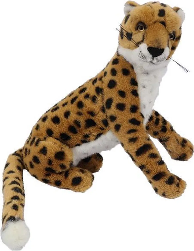 Pluche Knuffeldier Cheetah - zittend - 35 cm by Pia Soft Toys in Yellow – product photo