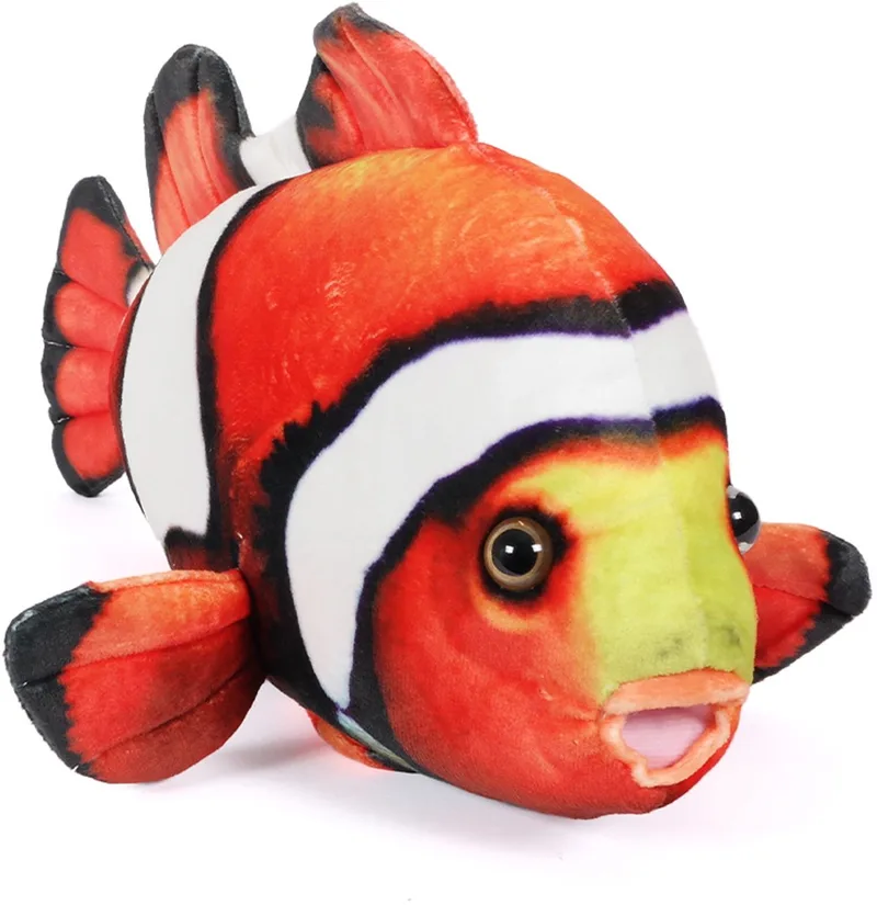 Pluche Knuffeldier Clownvis - 38 cm van Pia Soft Toys in Oranje – productfoto