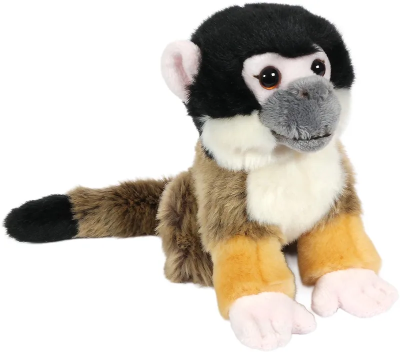 Pluche Knuffeldier Doodshoofdaapje - 18 cm von Pia Soft Toys in Schwarz – Produktfoto